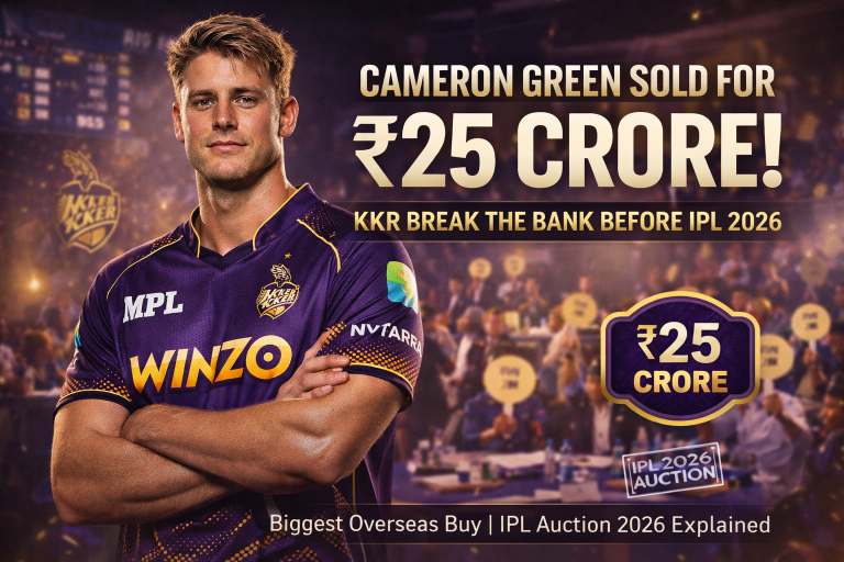 Why KKR Paid ₹25 Crore for Cameron Green in IPL 2026
